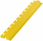 workshop flooring/floor module edge. pvc. yellow 500x125x6mm etc.
