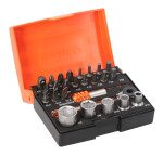 Sockets 6-13mm and bits PH,PZ,SL,HEX,TX set 26 pcs