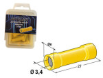 receptacle yellow, 25pc blister pack