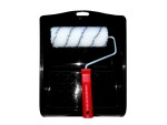 Paint roller black TR.ø47mmL18cm+handle cup