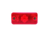VIGNAL VAL198640 / side marker lights right/left, shape: rectangular, red, led, height 50mm, width 110mm, depth 18mm, 24v