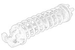 OE PEUGEOT 2148E4 / sidupedaali vedru sobib: citroen c4, c4 grand picasso i, c4 i, peugeot 207, 308, 308 i, 308 ii, rcz 11.04-06.21