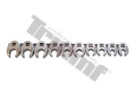 10pc. open Open End Wrench set. 10-19mm 3/8" aperture triumf