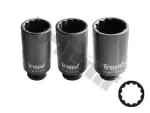 long impact sockets 30-32-36mm 1/2" 12- Point drive shaft triumf