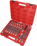 38-os. 1/2" torx. 12-star. 6-Point. ribe socket bits set triumf