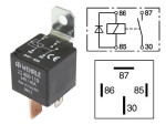 Power relay WEHRLE 24V 40A 4-KL. with diode light 24V