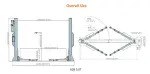 2-post lifter EE-62B50T (5T) - for van