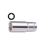 socket 1/4" 6 point long 7mm