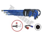 l- Hex Keys 9pc 1,5-10 long, magnetized triumf