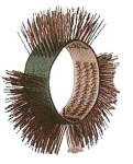 brush 11mm x Ø105mm straight 0,5 mm steel