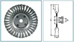 disc steel brush braid 115mm 0,50mm M14x2,0