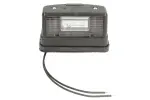 WAS number plate light 2xLED 12-24V, body black