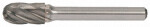 burr cylinder Ø 9,6 mm round ending