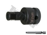 1/4" hex - 1/2" square impact adapter bits triumf