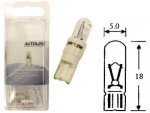BULB 24V 1,2W PONSSE 2pc./BLISTER 24V