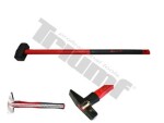 massive- hammer 3000g with square ends, long fibre handle osca