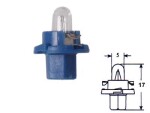 with plastic socket BULB 24V 1.5W (BAX8.4D)
