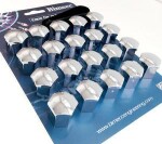 17 mm Bolt/Nut caps 20 pcs Chrome (BV17-000CR)