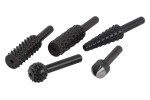 Profile rasps for drill set 5 pc wood