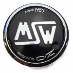 MSW Wheel Cap 81310575 XC566VW Black/Chrome
