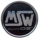 MSW Wheel Cap 81310615 XC571FR Black/Chrome