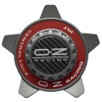 OZ Racing Wheel Cap 81210323 M668 Grey/Red