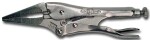 locking pliers, long jaws, length 225 mm