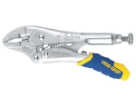 locking pliers, round jaws, length 125 mm
