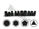 1/2" impact different socket set ( 3-, 5-, 6-, 10- Point ), triumf