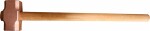 copper head square massive-hammer wooden handle (through) 3000g. 50x50mm triumf
