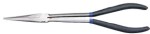 Snipe nose pliers, straight, rubber handle