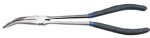 Snipe nose pliers, 45°, rubber handle