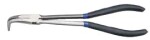 Snipe nose pliers, 90°, rubber handle