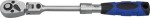 Ratchet 1/4" Telescopic, changeable angled, 72-teeth