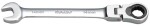 Ring Open End rachet wrench, rotating head 17 mm