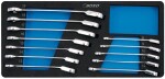 Ring Open End rachet wrench, suunavahetiga, 12-pc