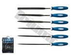 6 pc. needle file set in plastic box pikkkus 140mm triumf