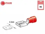 flat pins 6.3mm