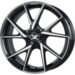 Alloy Wheel Alutec ADX.01 diamond-black frontpolished 7.5x18" 4x100 ET45 middle hole 63.3