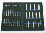 shock absorber upper fixing sockets set