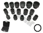 16-os. 1/2" 12- Point Impact Socket set 8-32 triumf