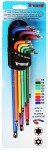 9pc. aperture, magnetic colorful l- torx t10-t50 triumf