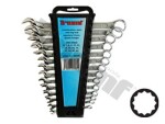 14-os. Ring Open End Wrench set. 6-24mm triumf