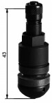 valve, black, ALU, MAX pressure 14BAR, P42MM