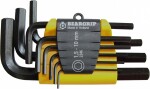 9pc. l-Hex wrenches set 1.5-10mm. short triumf