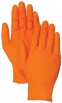 work glove nitrile strong, struktuurne, orange xl 1pc triumf