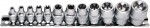 12 part. 3/8"+1/4" torx socket set e4-e20. on rail triumf