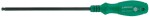 hex screwdriver ball head 4x120mm. mosiv special steel. green 1k head beargrip