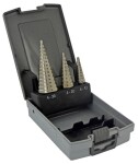 HSS Step drill set, 3pcs, 4-12mm / 4-20mm / 4-30mm