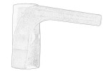 OE JCB 331/35148/P / door handle (1 piece), jcb 530, 535-60, 535-95, 540, 541-70